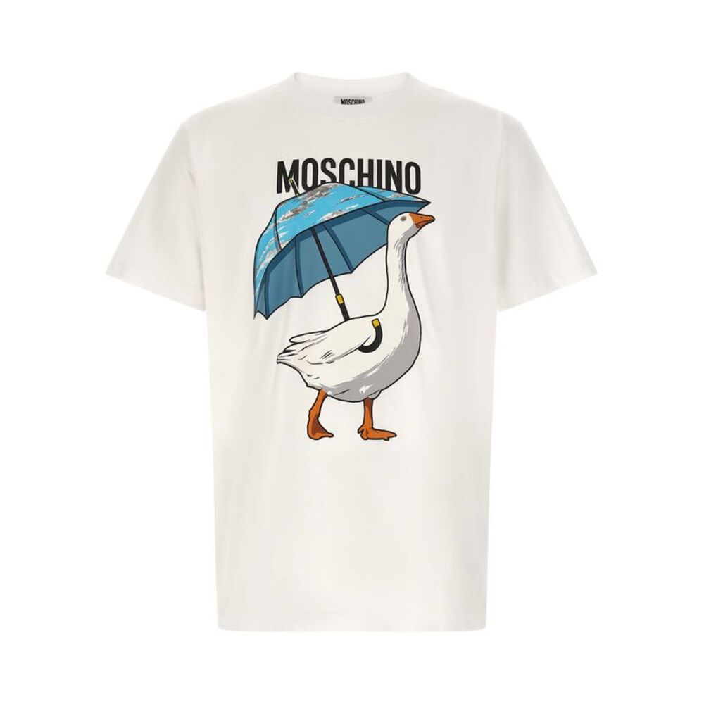 Moschino White Cotton Men's T-Shirt